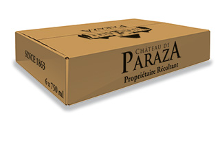 carton de vin imprimé